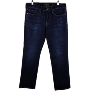 Lucky Brand Los Angeles Sweet Blue Dark Wash Mid Rise Straight Leg Ankle Jean